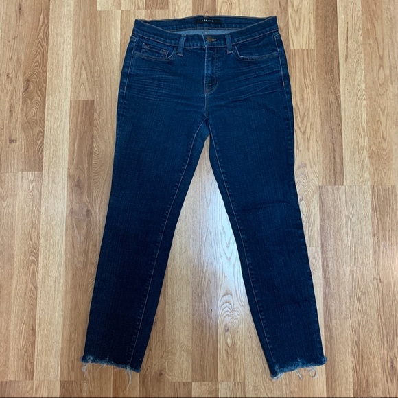 J Brand Daphne Skinny Jean with Raw Hem - Picture 1 of 10